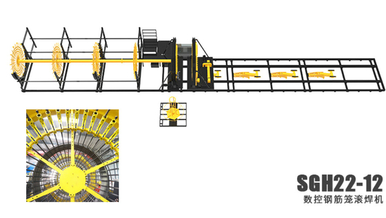 Machine de soudure automatique de cage de pile 15T 2.8m/Min High Dimensional Accuracy
