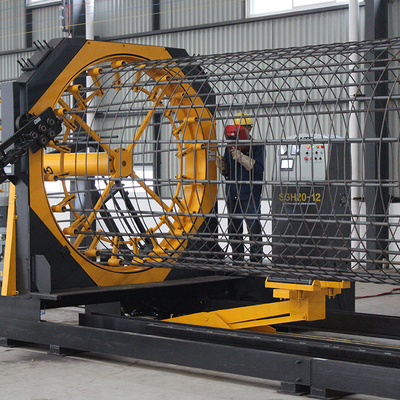 acheter cage de commande numérique par ordinateur de 2200mm faisant la machine de soudure de cage de roulement de contrôle de PLC de machine online manufacture