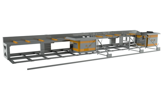 acheter tête automatique horizontale de machine à cintrer de Rebar de 11m double online manufacture